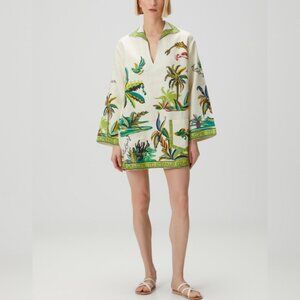 Alemais Day Dream Multicolored Linen Mini Dress